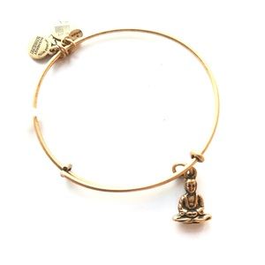 COPY - Alex and Ani Buddha Charm Bangle Bracelet, Gold